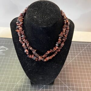 EUC Brown stone necklace